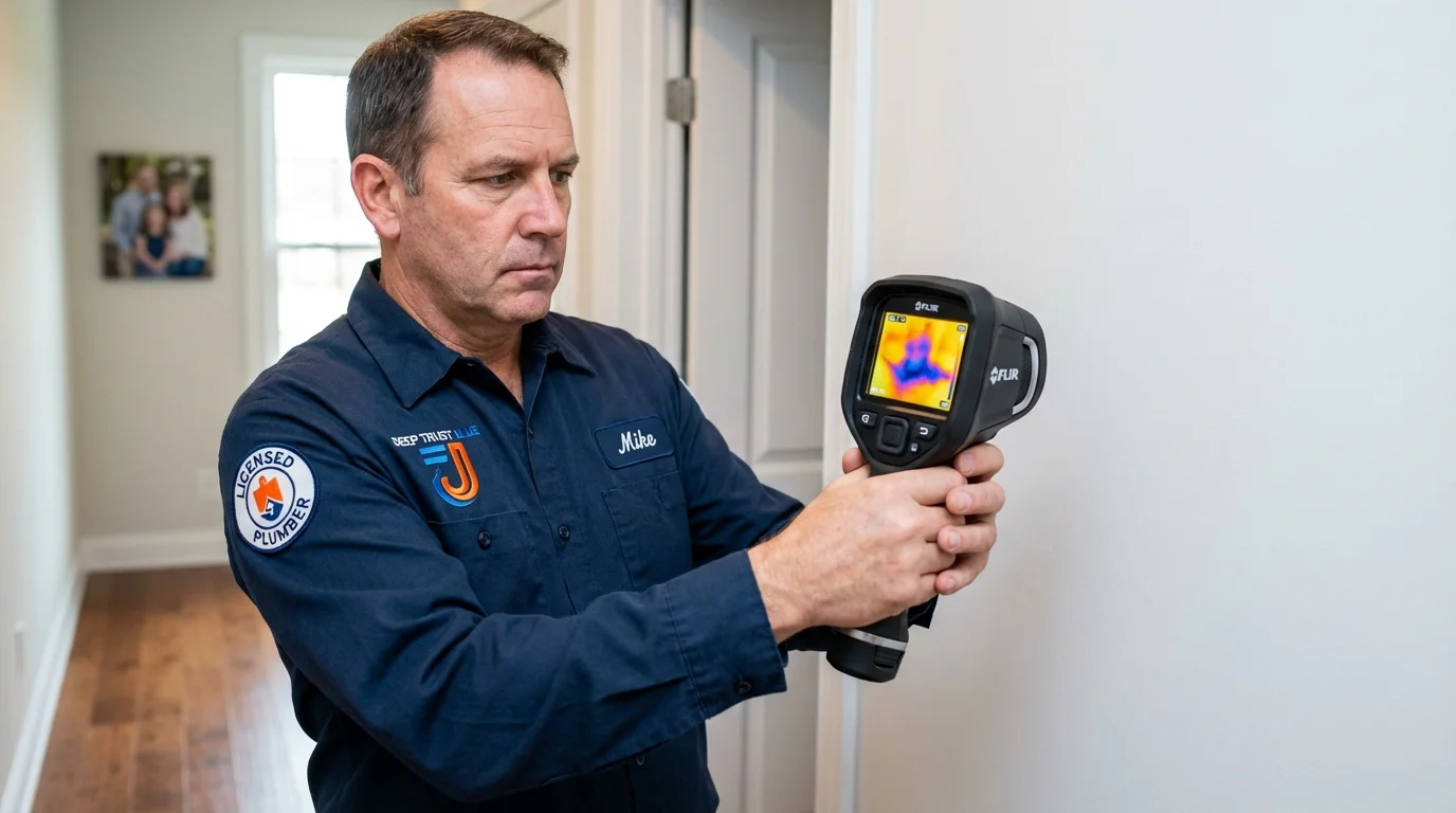 Thermal imaging leak detection by Johns Plumbing LLC in Brazoria